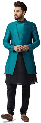 kaifoo Men Ethnic Jacket, Kurta and Churidar Set