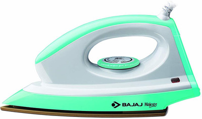 BAJAJ Majesty Canvas green 1000 W Dry Iron(White and Green)