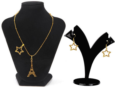 MGP FASHION Brass, Metal Gold-plated Gold Jewellery Set(Pack of 1)