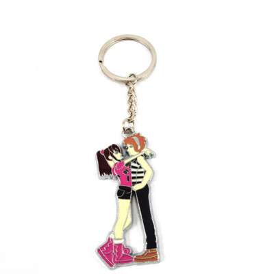 Isk ROMANTIC COUPLE METALLIC MULTICOLOR FINE QUALITY Key Chain