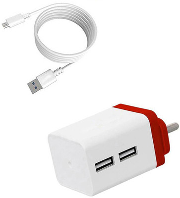 DAKRON Wall Charger Accessory Combo for Realme 5(White)