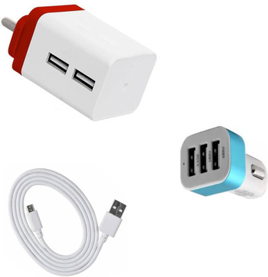 SARVIN Wall Charger Accessory Combo for Samsung Galaxy A10s(White)