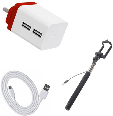 SARVIN Wall Charger Accessory Combo for Samsung Galaxy A10s(Multicolor)