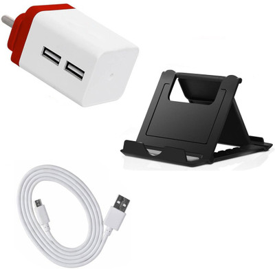 SARVIN Wall Charger Accessory Combo for Samsung Galaxy A10s(White)