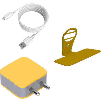 DAKRON Wall Charger Accessory Combo for Vivo S1(White)