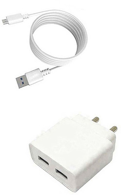 DAKRON Wall Charger Accessory Combo for Infinix S5(White)