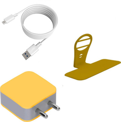 DAKRON Wall Charger Accessory Combo for Gionee F9 Plus(White)