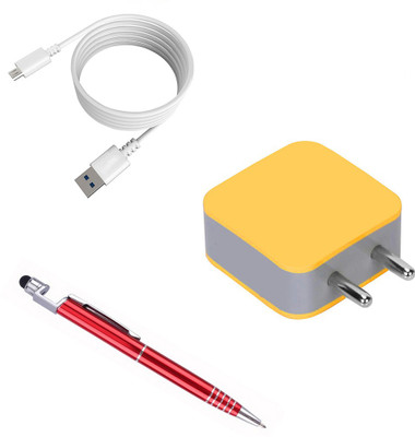 DAKRON Wall Charger Accessory Combo for Vivo S1(White)