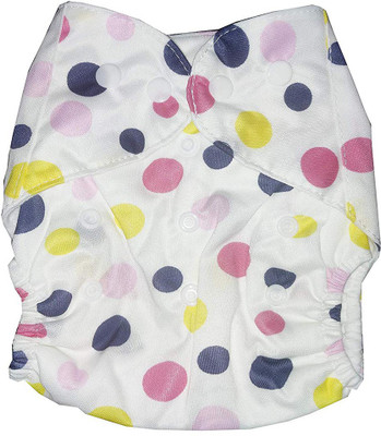 Teeny Weeny Bubble Printed Reusable Button Diaper