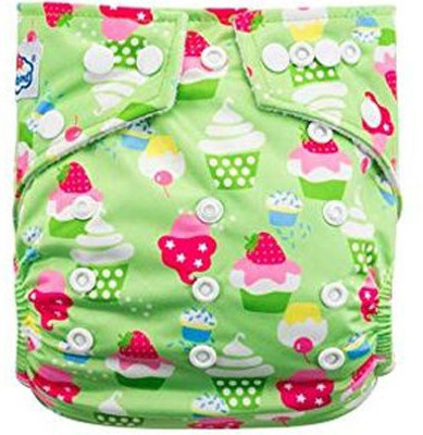 Teeny Weeny Ice Cream Printed Reusable Button Diaper