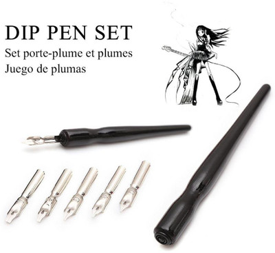 Hemi Dip Ink Pen Nib(Ink Color - Multicolor)