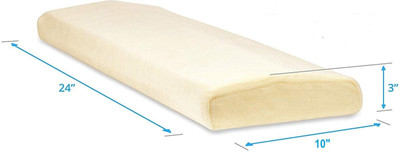 METRON Memory Foam Solid Cushion Pack of 1(White)