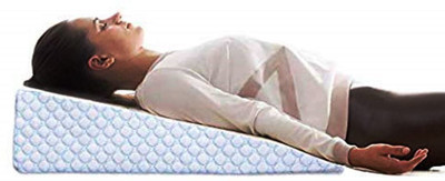 METRON Bed Wedge Pillow for Acid Re-Flux for Sleeping Supports Memory Foam Solid Sleeping Pillow Pack of 1(White)