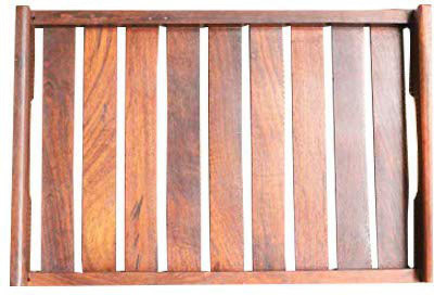 CART OF CRAFTS Elegant Wooden Hand Crafted Fruit Serving Tray for Dining Table Tray