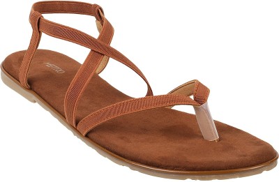 METRO Women Flats(Tan , 6)