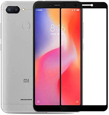 BeeVault Edge To Edge Tempered Glass for Mi Redmi 6A(Pack of 1)