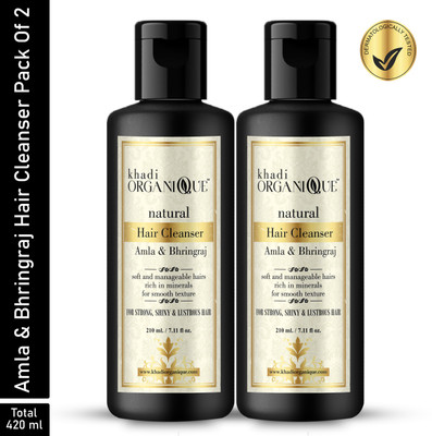 Khadi Organique Amla & Bhringraj Shampoo for Dandruffcare Men & Women (420)