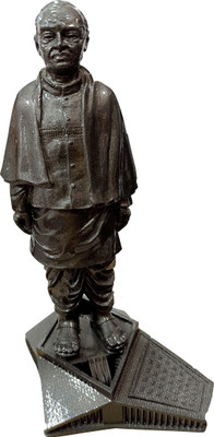 S A Gifts Sai Amrut Sardar Vallabhbhai Patel Model Handicraft Art Sardar Patel| Loh Purush Decorative Showpiece  -  21 cm(Polyresin, Grey)