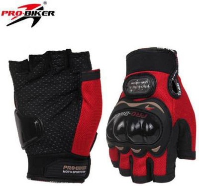 Probiker PRO BIKER FINGER CUT Driving Gloves(RED-BLACK)