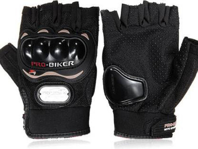 Probiker PRO BIKER FINGER CUT Driving Gloves(BLACK-BLACK)