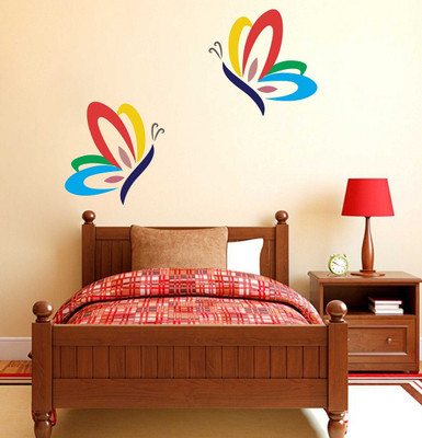 Littlebuds 70 cm Butterfly Removable Sticker(Pack of 1)