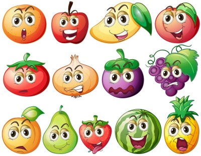 Wallzone 70 cm Fruits Removable Sticker(Pack of 1)