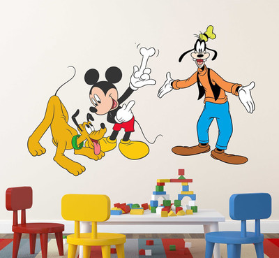 Littlebuds 80 cm Mickey Mouse Removable Sticker(Pack of 1)