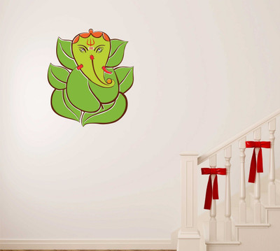 Littlebuds 50 cm Lord Ganesh Removable Sticker(Pack of 1)