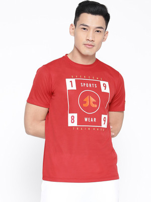OFF LIMITS Graphic Print Men Round Neck Red T-Shirt