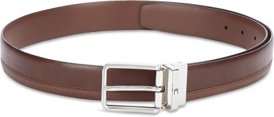 TOMMY HILFIGER Men Casual Brown Genuine Leather Reversible Belt