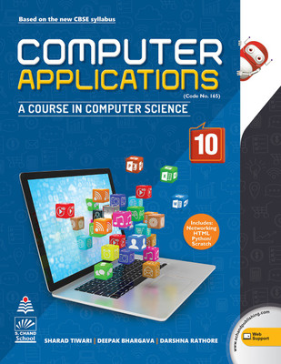 COMPUTER APPLICATIONS code no.165 FOR CLASS-10(English, Paperback, SHARAD TIWARI, DEEPAK BHARGAVA, DARSHNA RATHURE)