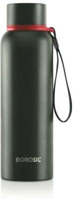 BOROSIL Stainless Steel Hydra Trek Vacuum Insulated Flask Water Bottle Green 850 ml Flask(Pack of 1, Green, Steel)