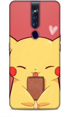 Trinetra Back Cover for Oppo F11 Pro (Pikachu /Cartoon / Pokemon)(Multicolor, Hard Case, Pack of: 1)