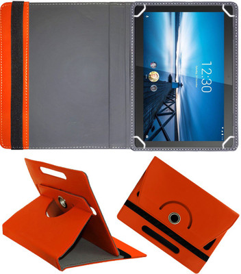 Fastway Flip Cover for Lenovo Tab M10 FHD Tablet (TB-X605L/X/F) (TB-X505X/L/F)(Orange, Cases with Holder, Pack of: 1)