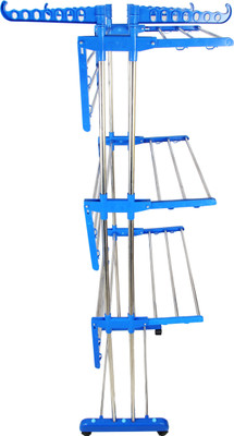 LAKSHAY Steel Floor Cloth Dryer Stand HGD54E(3 Tier)