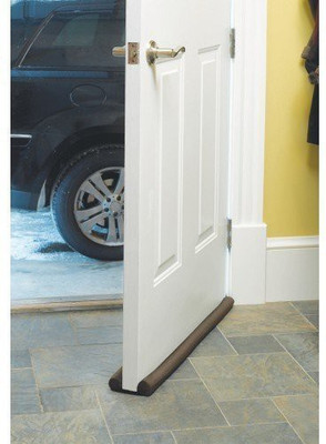 MANTAVYA Twin Draft Special for Safty Twin Door Draft Guard. Stop Unwanted Light and Stop Escaping of Cool air from air Conditioner Split Or Window Door Mounted Door Stopper(Brown)