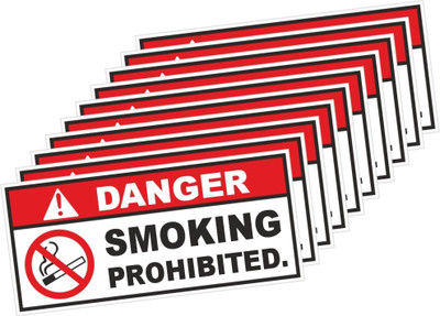 rangvishwa No Smoking Prohibited Emergency Sign