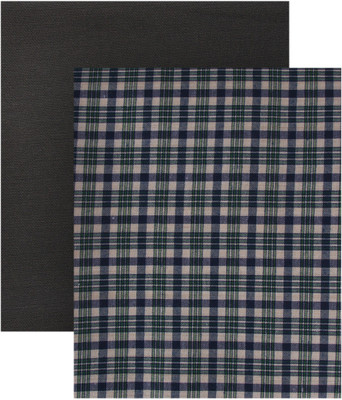 MAHARAJA Polyester Solid, Checkered Shirt & Trouser Fabric