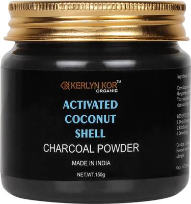 Kerlyn Kor Organic Activated Coconut Shell Charcoal Powder -150gm  (150 g)