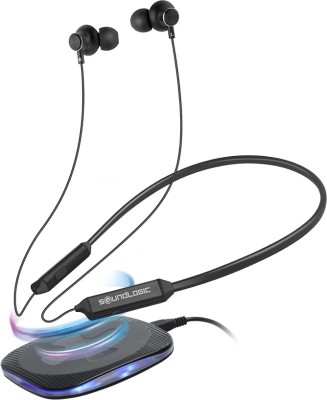 SoundLogic Freedom Neckband with Wireless Charging Bluetooth Headset  (Black, In the Ear)