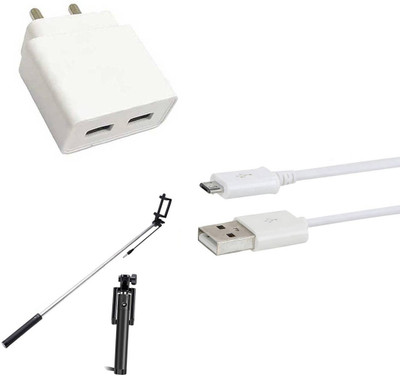 DAKRON Wall Charger Accessory Combo for Vivo Z1 Pro(White)