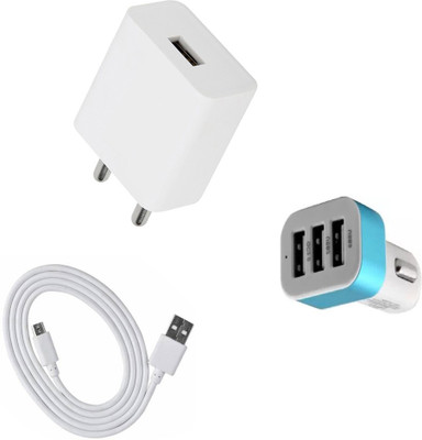 SARVIN Wall Charger Accessory Combo for Samsung Galaxy A10s(White)