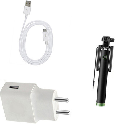 DAKRON Wall Charger Accessory Combo for Vivo S1(White)