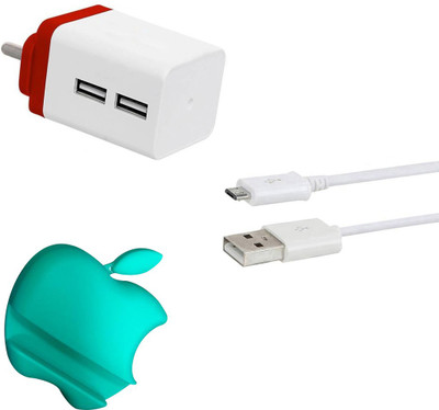DAKRON Wall Charger Accessory Combo for Realme 3i(White)