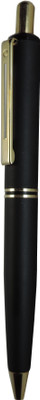 Maskey Brass Made with Gold Parts Matt Black Formal Executive Tic Tac Designer Ball Pen(Blue)