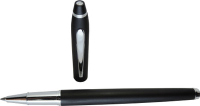 Epraiser Brass Made with Chrome Parts Elegant Solid Matt Finish Slim Roller Ball Pen(Ink Color - Blue)