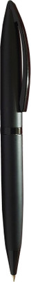 Maskey Brass Made with Chrome Parts Matt Black Bossy Designer Twist Ball Pen(Ink Color - Blue)