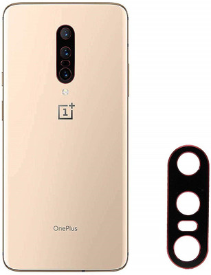 KHR Camera Lens Protector for OnePlus 7 Pro Camera Lens Aluminum Alloy Cap Ring Protector Cover (Red)(Pack of 1)