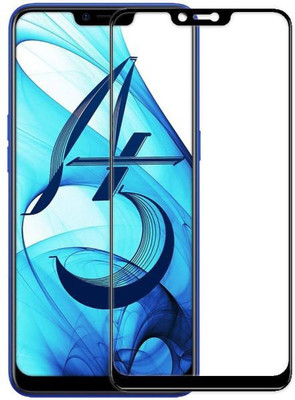 BeeVault Edge To Edge Tempered Glass for OPPO A5(Pack of 1)