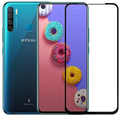 BeeVault Edge To Edge Tempered Glass for Infinix S5, Infinix S5 Lite(Pack of 1)